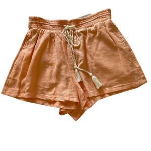 SO Orange High Waist Casual Shorts